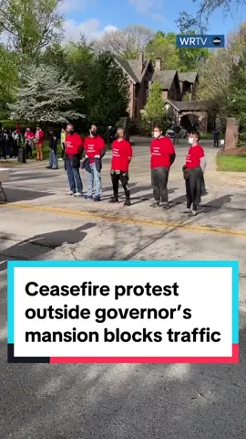 14 people were arrested in Indianapolis on Thursday morning after protesters calling for ceasefire in Gaza blocked streets near the governor's residence. 🔗FULL STORY IN BIO