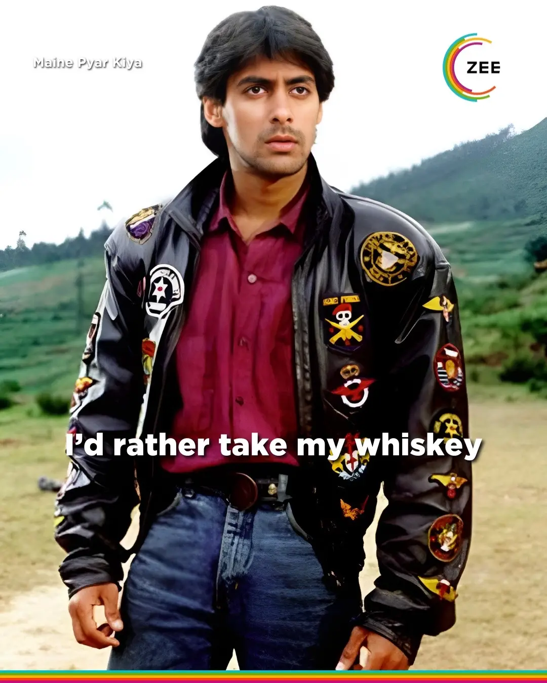 The glow up is strong with this one #ZEE5Global #MainePyarKiya #Radhe #Salman Khan #Bollywood #DesiTiktok #DesiTok #BrownTok #BrownTikTok #hozier #whiskey #whiskeyneat 