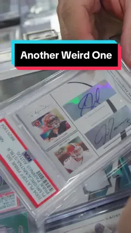 I’ll almost never turn down a unique card like this ! #sportscards #fyp #santiagosports #foryou #foryoupage #thehobby #footballcards #tylersantiago #baseballcards #basketballcards #cardshop #cardshow 