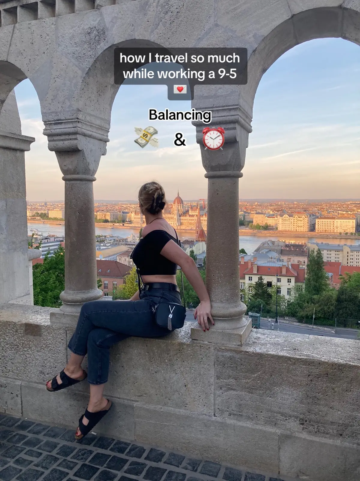 Weirdest posture ever but this is how Ive did 13 countries last year and 6 so far this year! #traveltips #travelhack #budgettravel #budget #travel #traveltok #citybreak #holiday #fyp 