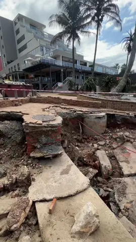 Margate flooding 2024 after-mat, workers say it could take around 4 months to fix #margateflood #dalaucrew 