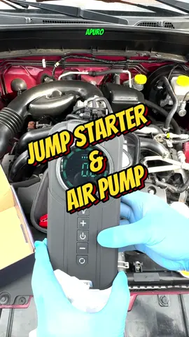Jump starter and  air pump for your car 3in1  #jumpstarter #airpump #car #12v #carcar #3in1 #truck #springdeals #2500a #powerbankcharger 