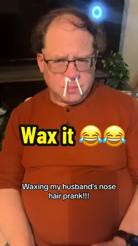 Its time  to wax the nose hair! 😂😂😂😂#prank #wax #funny #nosehair 