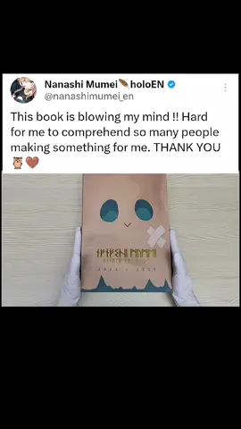 This project has been a huge success. Big thanks to everyone who supported Mumei, thank you so much MumMessageBook [Twitter] for making it happen. And shoutout to all hoomans who sent in tons of fan art and messages for Mumei 🤎  The book PDF available for free on MumMessageBook [Twitter]. Check it out🦉 #hololive #hololiveen #hololiveenglish #holoen #holoenglish #nanashimumei #mumei #holopromise #holocouncil #hololivepromise #hololivecouncil #hololiveclips #hololiveedit #vtuber #vtuberclips