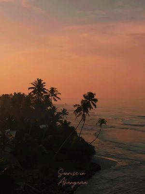 The sunrise over Ahangama 🌄 Filmed with the drone directly from the rooftop of @loft_ahangama 🎬 #srilanka #ahangama #southsrilanka #sunrise #peace #surf #paradise #drone #djimavicair #loftahangama 