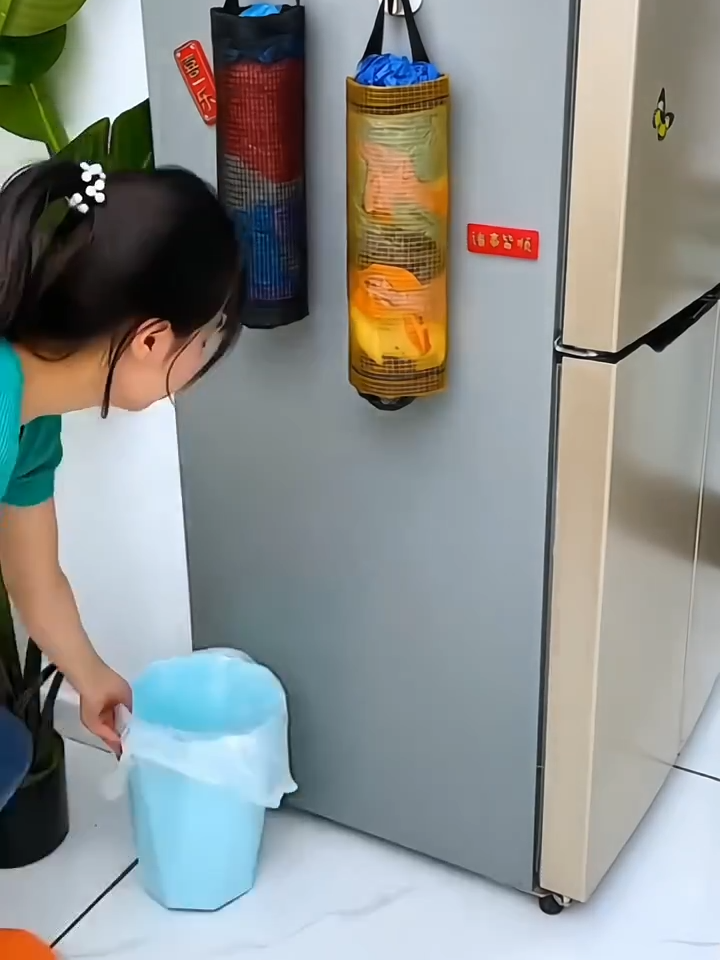 Túi Đựng Bao Rác Nhà Bếp#Túi Đựng Bao Rác Nhà Bếp Treo Tường #Túi Lưới Treo Tường Dạng Ống Dài Đựng Túi Nilon#Đa Năng Tái Sử Dụng#﻿Tường Dạng Ống Đựng Túi Nylon#Treo Tường Túi Rác