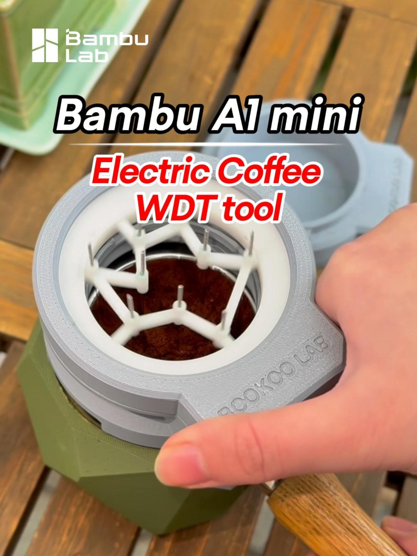 WBC Champions: Elevate Your Coffee with Custom WDT Tools. DIY edition. Print now to become a true coffee champion. Model: BooKoo Coffee Electric WDT Designer: BooKoo Coffee Model file from MakerWorld. #bambulab #3Dprinting #3Dprintinglife #bambuA1mini #coffee