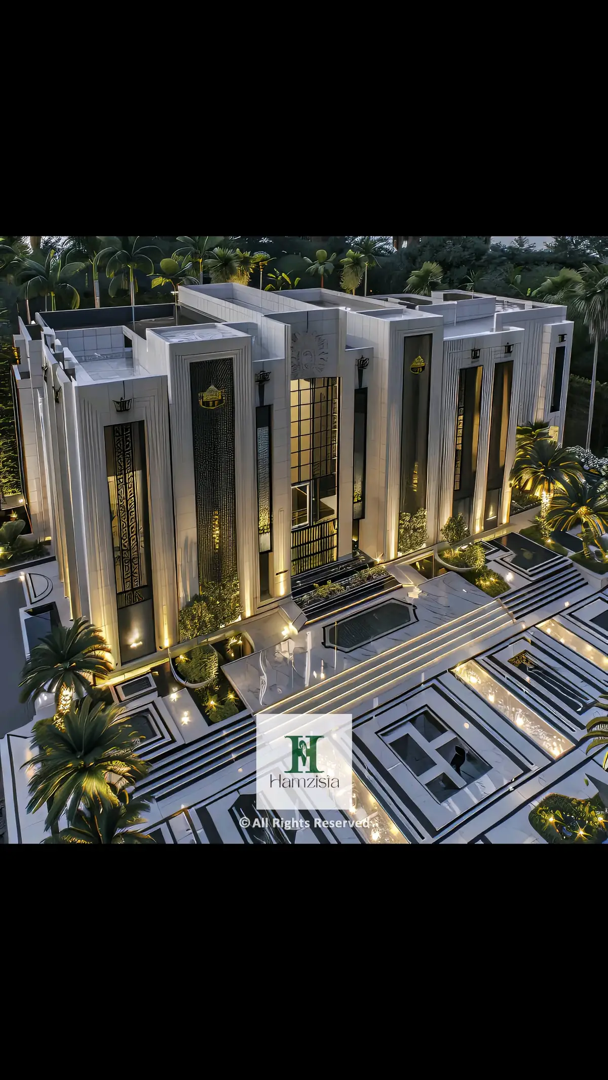 Neo-Athenian Palazzo - A Modern Tribute to Ancient Grandeur . . . . . . . . . . #InteriorDesign #realestate #architecture #art #hamzista 