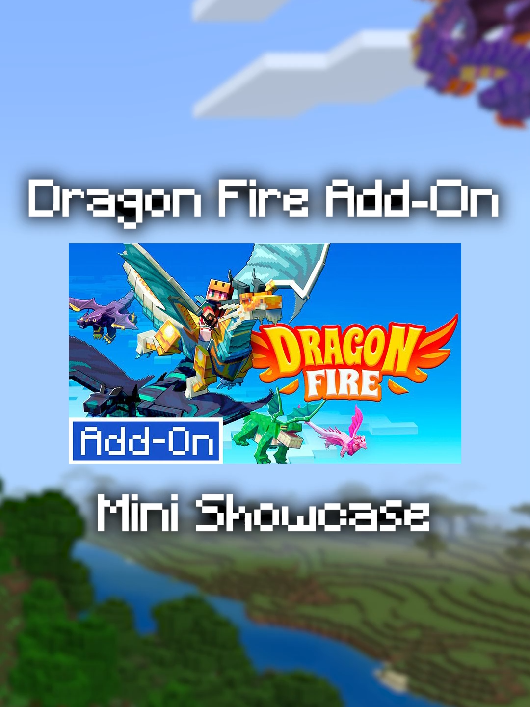 Dragon Fire Add-On Mini Showcase! #minecraft #minecraftaddon