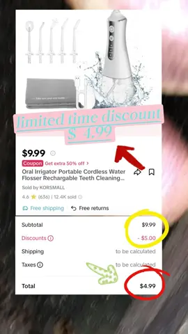 Hurry before this sale ends #waterflosser #cheap #dentist 