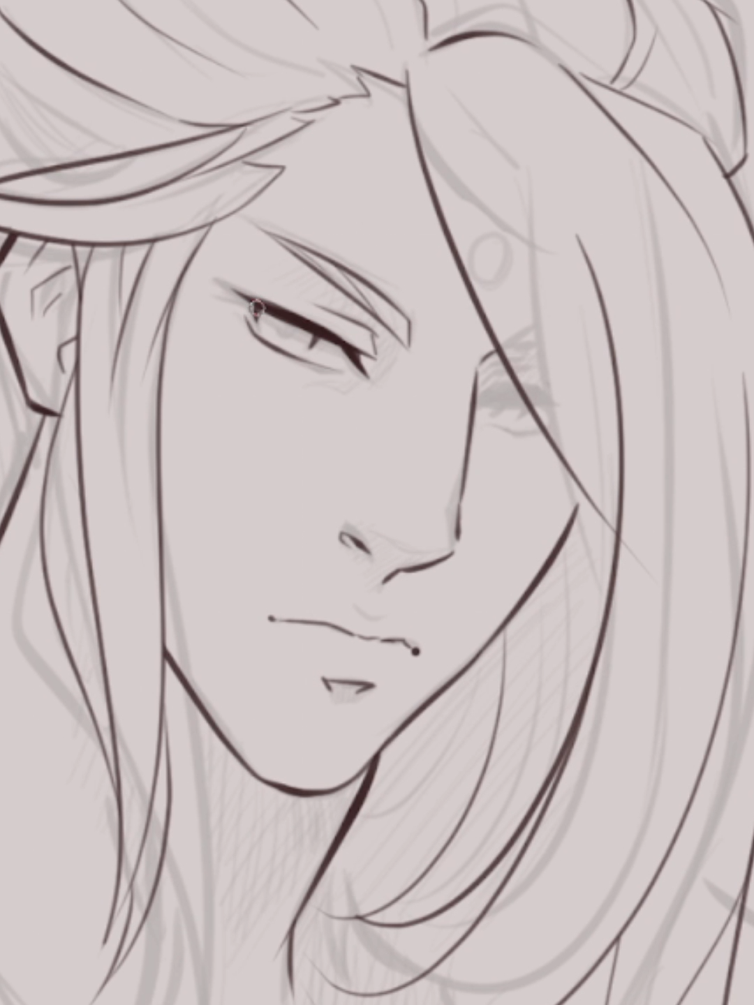 Finishing up a wip of a Cozy crazy boyo #artist #wip #finalfantasy14 #finalfantasyxiv #ff14 #ffxiv #Zenos #Sketch #Lineart