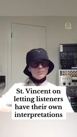 #StVincent on letting people find their own meaning in her music: “Who the f*ck cares what was going on in my life?“🖤 #allbornscreaming @Tom Power @St. Vincent 