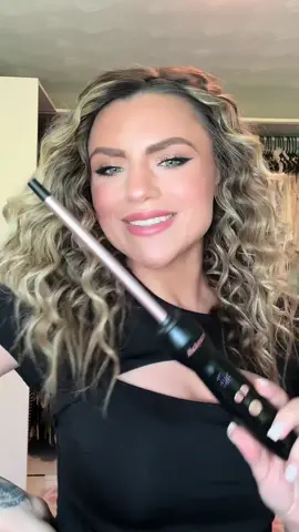 Testing out @wavytalkofficial Wavytalk Pro Curling Iron 💕🎀  I am totally obsessed with the final results! This wand is magical!! It has ceramic coating which protects your hair and helps seal the moisture in place! With 30 S instant heating up process and 60 min auto shut off function this wand will make you feel comfortable and safe! Try it out before it sells out!! ❤️⭐️  #wavytalk #wavytalkhair #curlingwand #hairtutorials #hairvideo #hairstyle #curlyhair #fypcurlyhair 