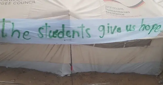 The Camps Of Rafah Get Decorated With Thank You Messages To The Brave Students risking their lives and careers to stand in solidarity with humanity.  #fyp #fypage #fypシ゚viral #solidarity #american #usstudents #collegestudents #nyu  #columbiauniversity  #nyc  #utaustintexas #wholesome #lovetoseeit #hopecore #hope #utaustintx #viral #viralvideo #slideshow #slideshows #pics #slides 