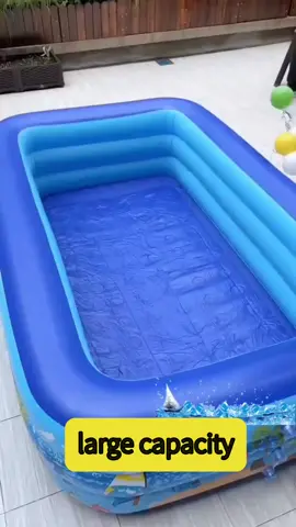 3 layer Inflatable Family Swimming Pool Rectangular Kid Swimming pool #swimming #swimmingpool #inflatableswimmingpool 