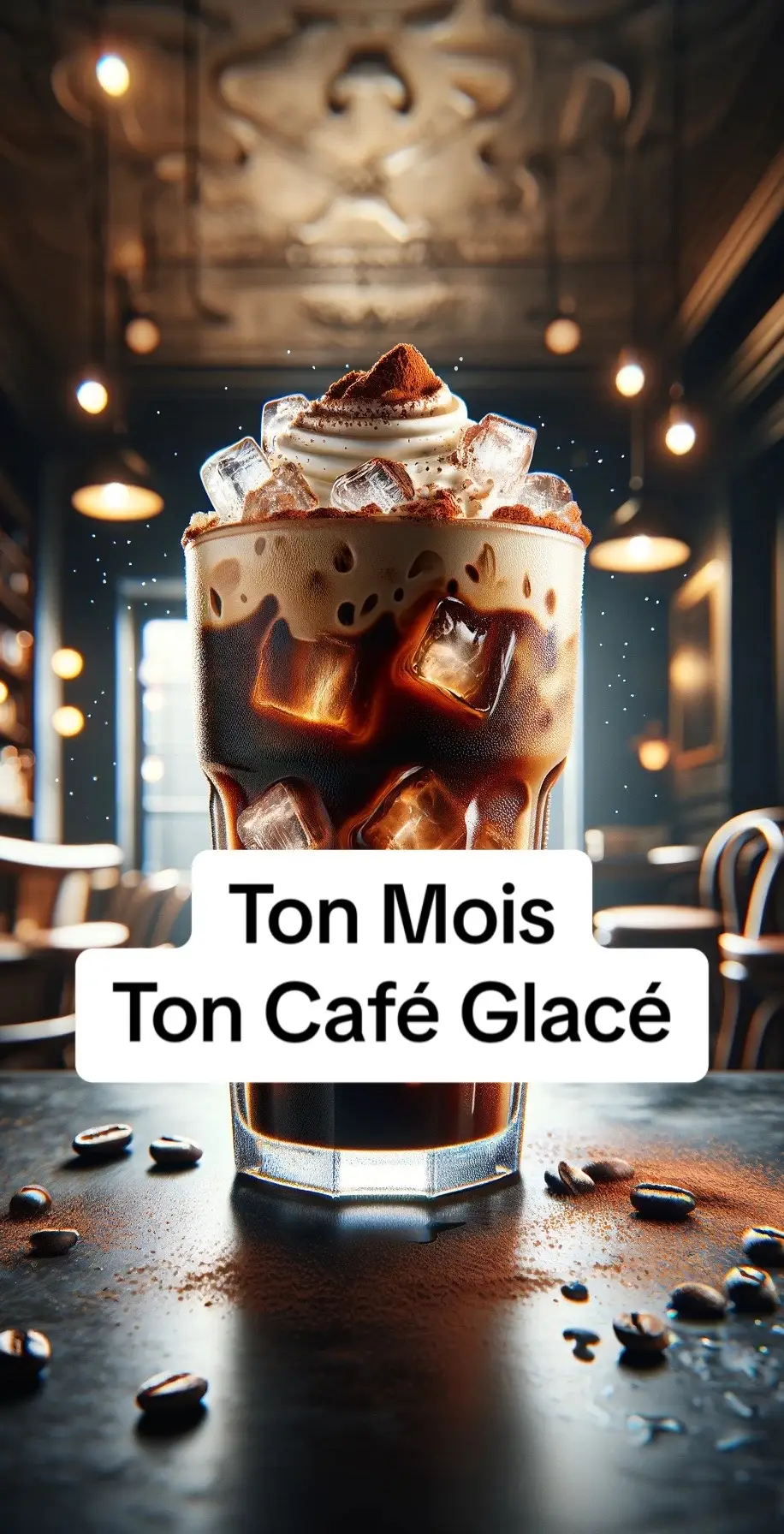 #yourmonthyourthing #yourmonth #tonmois #ai #aiart #cafe #glace 