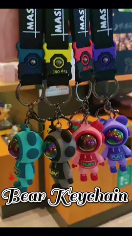Cartoon Lightning Bear Keychain Astronaut Bear Doll Keyring Bag Pendant Key Chain Couple Gift#keychain #gifts #toys #kids #fyp #boys #viedo #viral #tiktokshop 