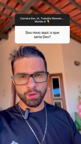 Essa pergunta é bem frequente, principalmente para quem está com curiosidade em querer entender sobre o que é a programação. O brasileiro tem o costume de copiar muita coisa do EUA né 😅 Você tem esse desejo de ser Dev? ##dev##programador##profissão