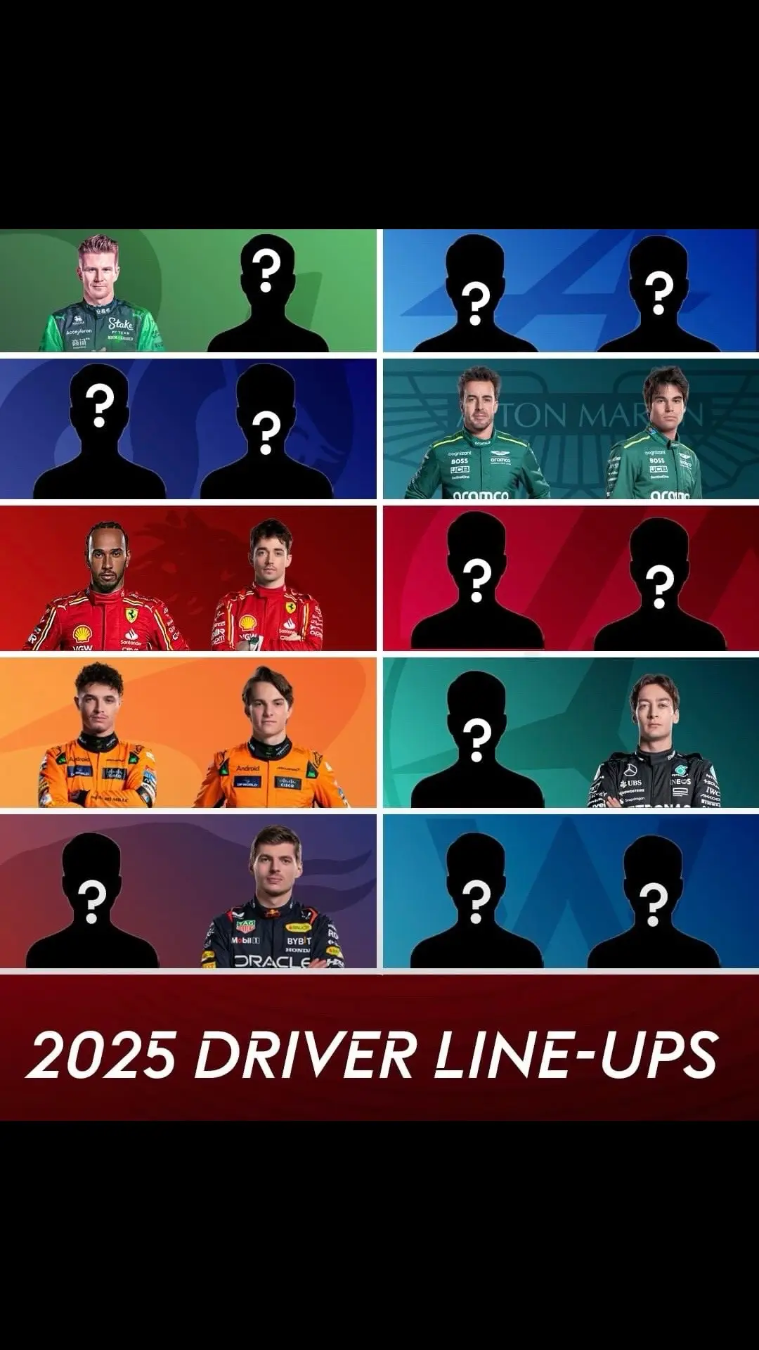 F1 2025 LINE UPS 👀 @Formula 1 #car #f1montage #formula1 #f1 #formulaone #racing #Motorsport #racingcars #f1edit #f1drivers #cars #f1tiktok #f1tiktokers #drivetosurvive #f1tiktoker #f1fans #f1news ##netflix 