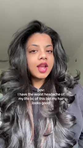 Im in excruciating pain rn #hair #hairtutorial #easyhairtutorials #headache #shinyhair #fypツ 