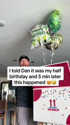 Does anyone else celebrate half birthdays? 😅🙋🏻‍♀️🙊 #danandsam #couplecontent #couplecomedy #couplehumor 