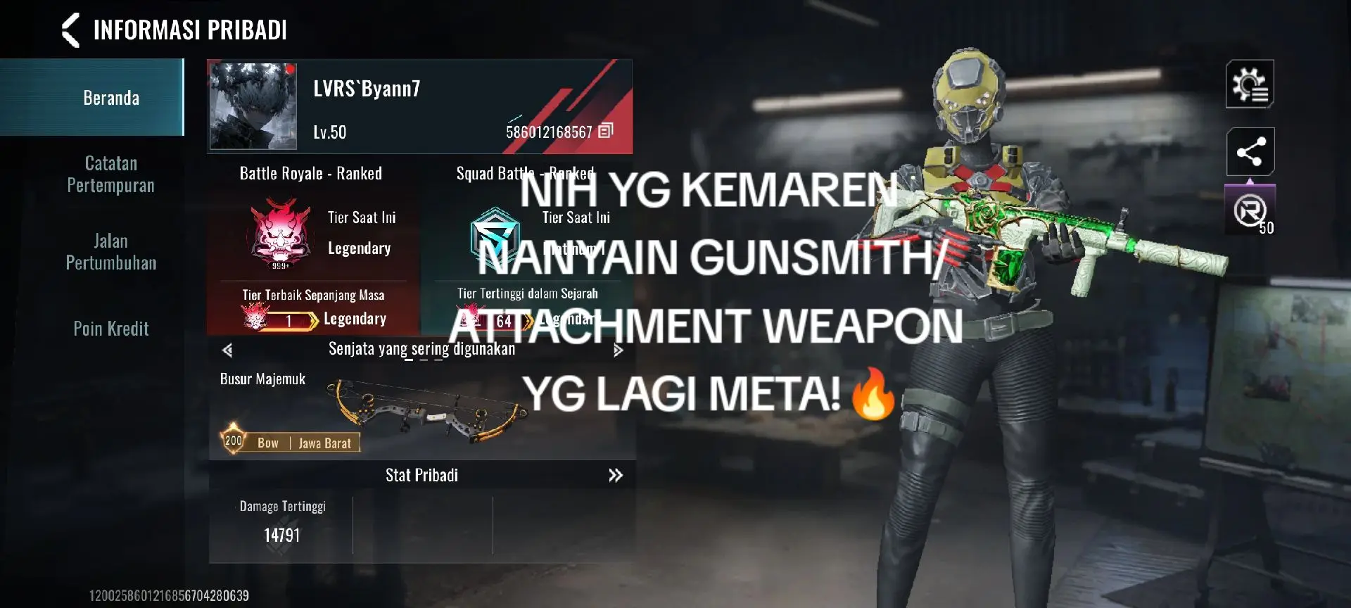 assalamu'alaikum guys, disini gw mau bagi bagi gunsmith/attachment + info senjata yg lgi meta di update terbaru ini!! 🔥 #fyp #allfake #bloodstrike 