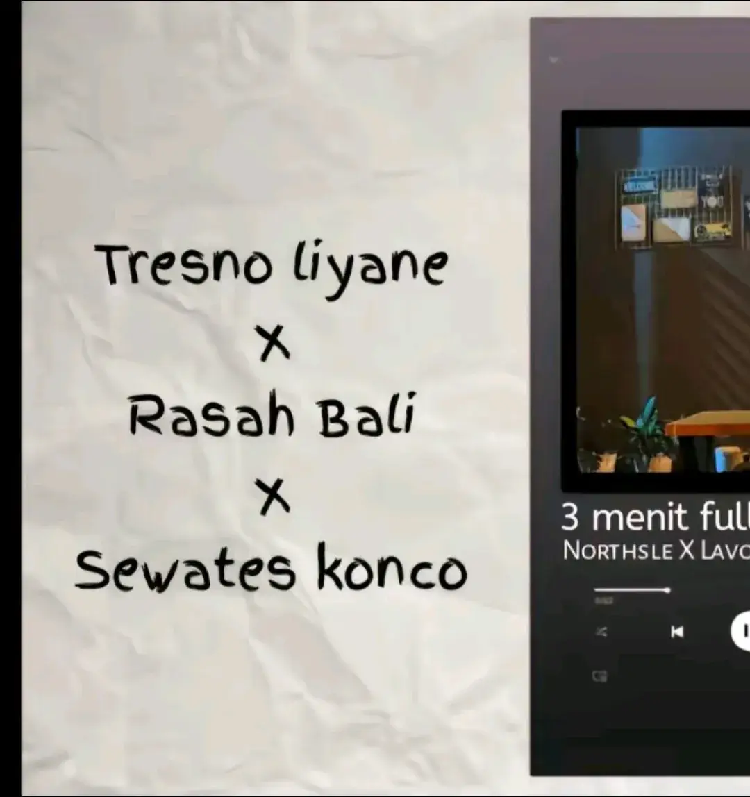 seng ngrungokne lagu iki sampek bar enek masalah opo to cah?#rasahbali #tresnoliyane #sewateskonco #lirik #lagujawa #jawapride #foryoupage #wongtulus #xyzbca #fyp 