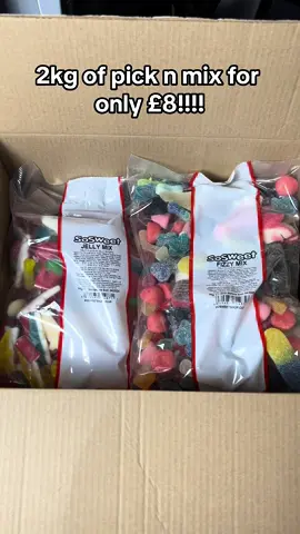 2kg of pick n mix for only £8!!! With free next day delivery on orders over £19 🚚 get yours by tapping the link below👇 #sweets #picknmix #sosweet #candy #fizzysweets #jellysweets #delicious #tiktokmademebuyit 