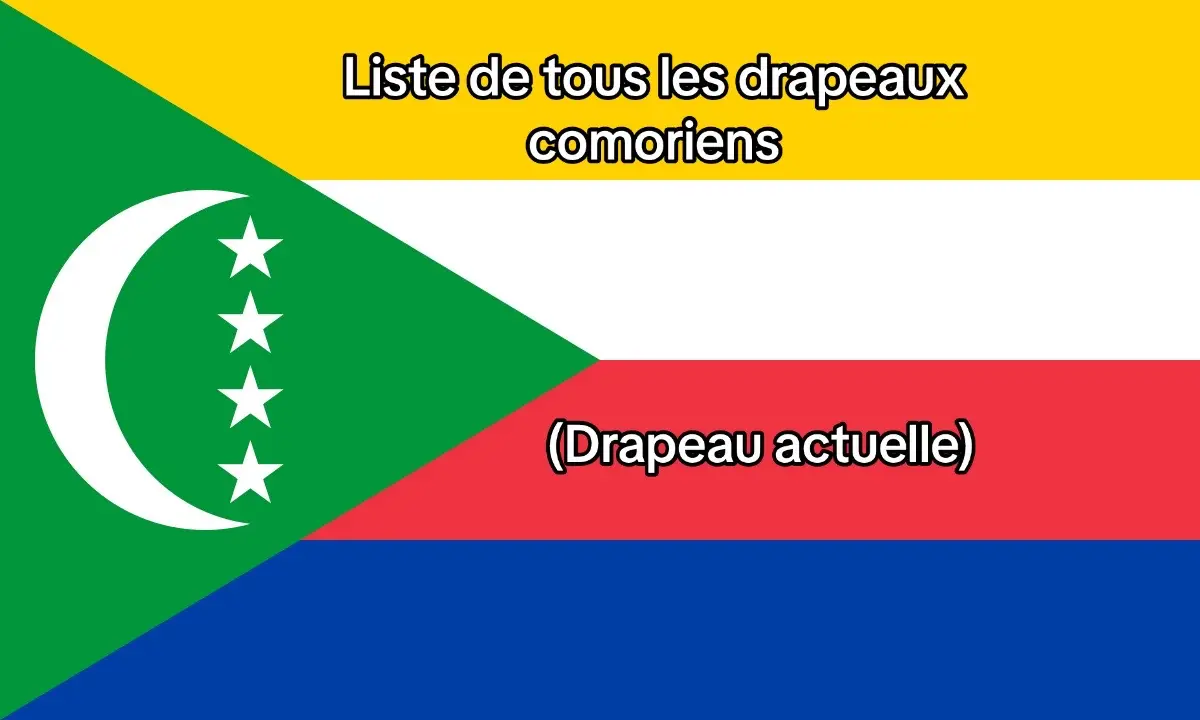 Les quatre étoiles et les quatres bandes symbolisent les quatre îles de l'archipel : la jaune pour Mohéli (Mwali), la bleue pour la Grande Comore (Ngazidja), la rouge pour Anjouan (Ndzuani) et la blanche pour Mayotte, département d'outre-mer français. Le vert et le croissant blanc sont eux des symboles traditionnels de l'islam. #fyp #culture #history #flag #comores🇰🇲 #islam #nasheed 