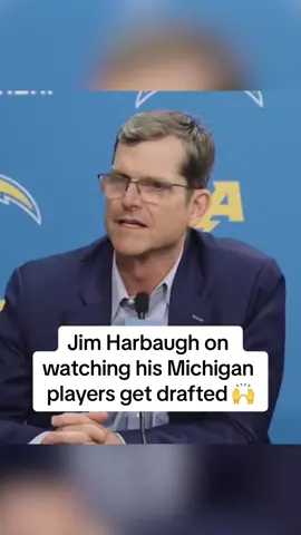 “I’m a Charger, but those are my guys” 〽️ (via @los angeles chargers) #nfl #nfldraft #nfltiktok #michigan #football #losangeles #chargers #jimharbaugh 