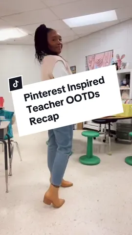 Pinterest Inspired Theme Teacher OOTDs Recap✨  #socialbffcontentsprint #teachertok #pinterestinspo ##blackteachersontiktok #hsvalabama #teacherstyle #teachersoftiktok #pinterestoutfit 