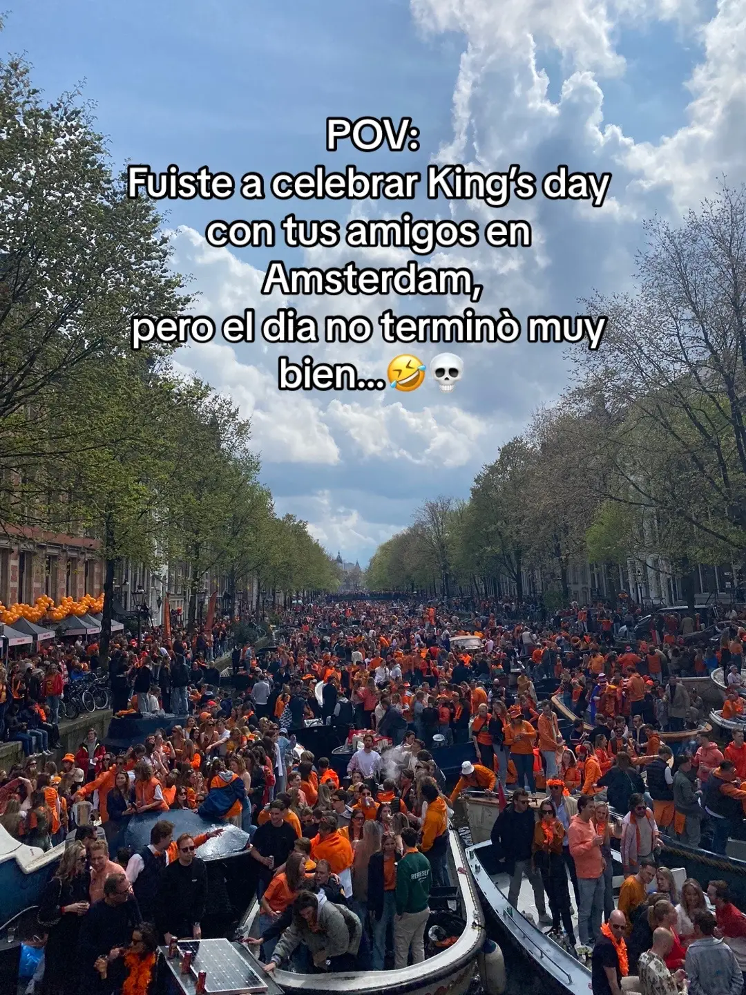 Ya esta borracho* Tincho y sus aventuras en Amsterdam😂😂  #amsterdam  #viral #funny #kingsday 