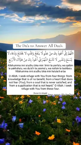 The Du'a to Answer All Dua's. #selfreminderislamic 