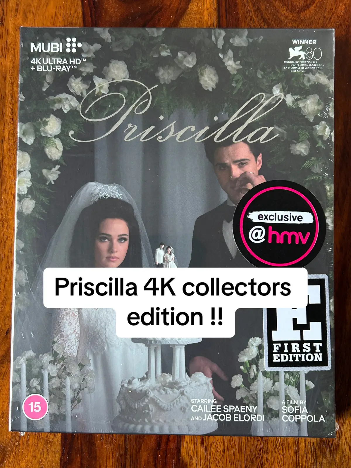 such an amazing movie! this edition comes with a 4K disk, a blu-ray disk, a load of art cards & a big poster for the movie! Definitely worth it for fans of Sofia Coppola or the film. #film #movie #fyp #letterboxd #sofiacoppola #priscilla #caileespaeny #elvis #mubi #dvd #bluray #bluraycollection #dvdcollection #moviecollection 