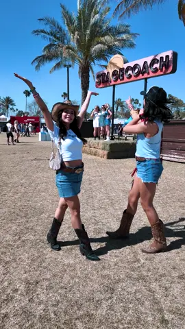 Smiles, style, and surprises - see what else Stagecoach has in store for our girls and stay tuned for the next Camino Real Shop drop by @Lizbeth | Petite Outfit Inspo  🎥: Jessica and Liz are driving the 2024 Silverado Trail Boss.  