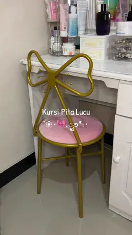 kursi sebagus ini harga cuma segitu😭😭 #fyp #kursicantik #viral #ribbon #coquette #pita #pink #belilokal 