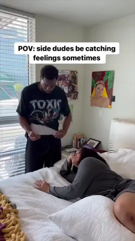 Side dudes really be out here catching feelings #sidedude #dating 