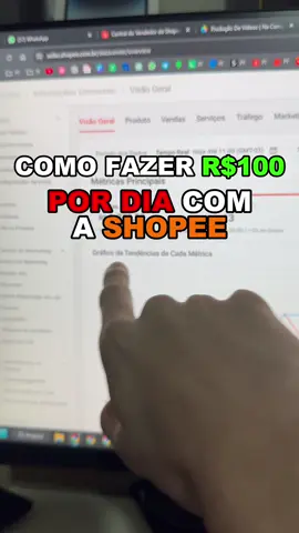 COMO FAZER 100 REAIS POR DIA COM A SHOPEE #empreendedorismo 
