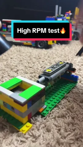 Lego engine RPM test🔥#lego #legoengine #cool 