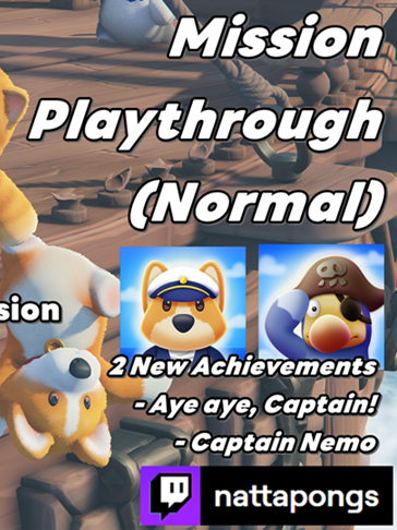 How To Complete Black Sails Mission in Party Animals With 3 Stars. New Mission in Party Animals   Update Patch 1.6.0.0   With New Achievements!   Mission 2 - Balck Sails (Normal) if You Can Clear the Mission in 10 Mins.   Achievements Unlocked.   - Aye aye, Captain! | Finish the Black Sails solo mode   Get Pirate Dodo Avatar   - Captain Nemo | Earn a 3-star rating in Black Sails solo mode   Get Pirate Dodo Skin   #PartyAnimals