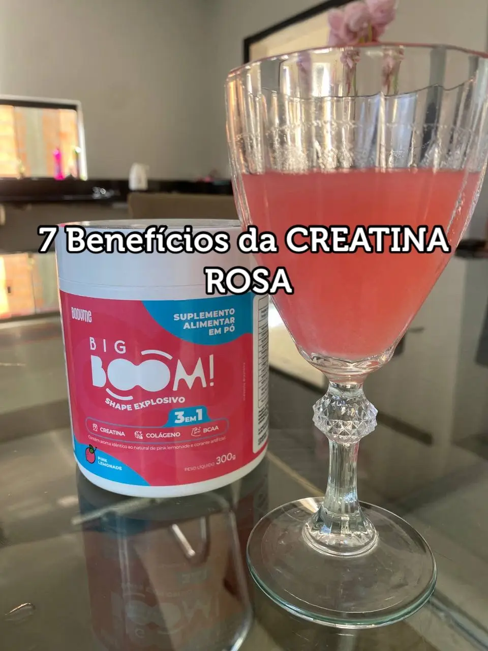 #creatina #mulheresquetreinam #treino #Fitness #cabeloeunhas #creatinarosa 