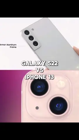 Galaxy S22 VS iPhone 13! #samsung #iphone #mozenoficial 