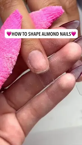 SHAPE ALMOND NAILS LIKE A PRO!💅✨Shape, file, and remove with ease using @kiaraskynailsuk 80 Grit Nail Files! And the application?😮‍💨 You could never go wrong using “Pink Dahlia” for that perfect cover!🩷⁠ ⁠ What is your go to shape?🤔 Let us know in the comments below!🗣️⁠ ⁠ @mxs.nails #Repost #KiaraSkyNails #nailhack #nailsinspo #nails💅 #nailart #nails #fyp 