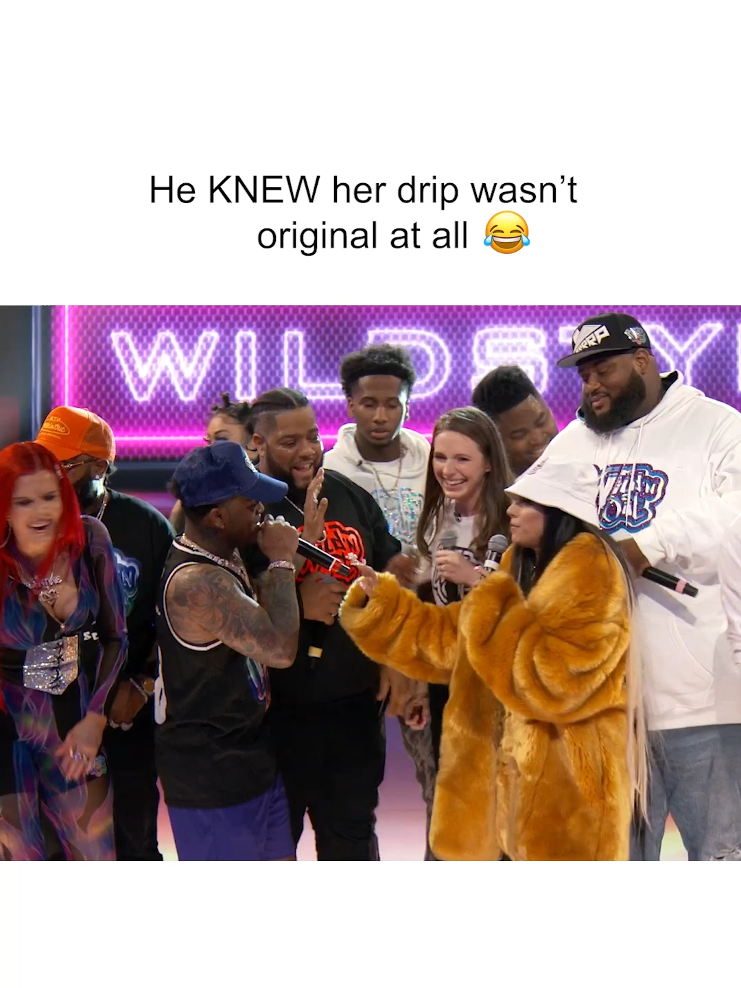 He became the fashion poilce real quick 😂 #WildNOut #wildstyle #conceited #ormash #funny #freestyle #roast #funnyvideos #roasted #fashion #fashionpolice