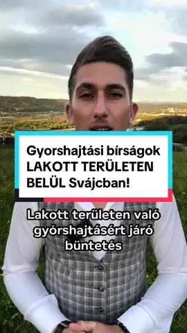 Gyorshajtási bírságok LAKOTT TERÜLETEN BELÜL Svájcban!🚀  #gyórshajtás #svájc #lakottterület #bírság #foryou #pintileinorbyy 