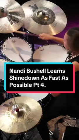 Nandi Bushell Learns Shinedown As Fast As Possible Pt 4. @Nandi Bushell #nandibushell #drummergirl #musicianlife #rockstar #drummingqueen #musicinspiration #girlpower #rocknroll #coversong #drums #drummer #drumming #drumfam #drumlife #drummerlife #drummerlove  #drumuniversity #drumtok #drumsdaily #drumsdrumsdrums #drumkit #drumset #drumsticks #music #musician #drumeo #teamdrumeo #shinedown #barrykirch #shinedownnation #drummersoftiktok