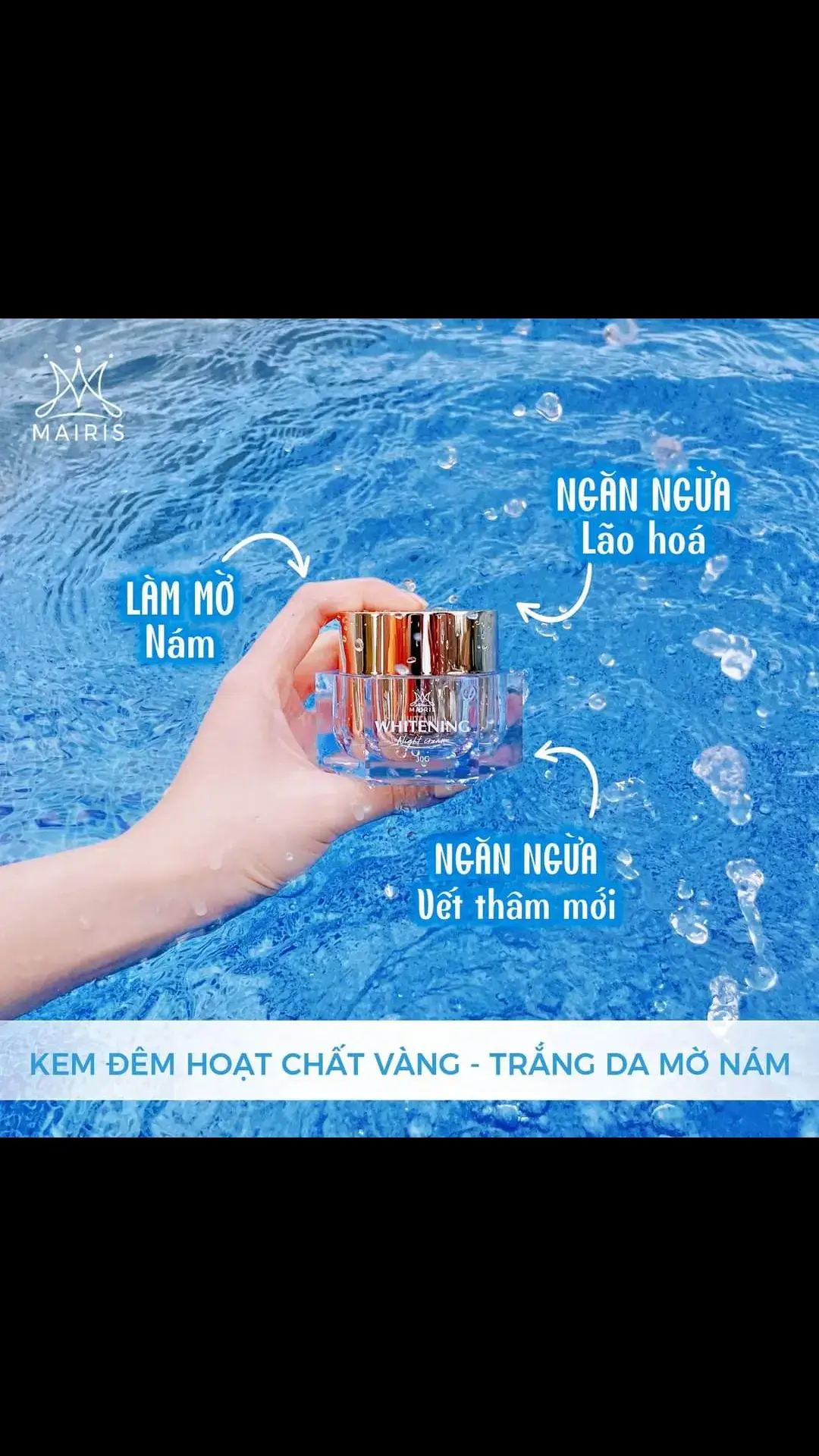 Chị em mình muốn có làn da đẹp không cần phải làm gì quá phức tạp, chỉ cần áp dụng Kem Face hoạt chất vàng, sẽ thấy ngay sự khác biệt!  Kem face hoạt chất vàng sẽ giúp: - Hỗ trợ làm mờ nám, vết thâm trên da và ngăn ngừa hình thành các vết thâm mới.  - Ngăn ngừa lão hóa da.  - Ngăn ngừa mụn, giảm viêm do mụn, se khít lỗ chân lông. - Dưỡng ẩm và giúp làn da trở nên trắng sáng, mềm mại, căng bóng và đều màu hơn. Chỉ cần sử dụng sau 1 tuần thôi là da đã cải thiện rõ rệt, trắng sáng đều màu hơn rất nhiều. Dùng rồi thì chỉ có nghiện thôi!!!!