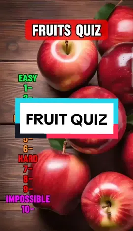 Can you name all 10 fruits? #quiz #fruits #fruitquiz #quizzes #funquiz 