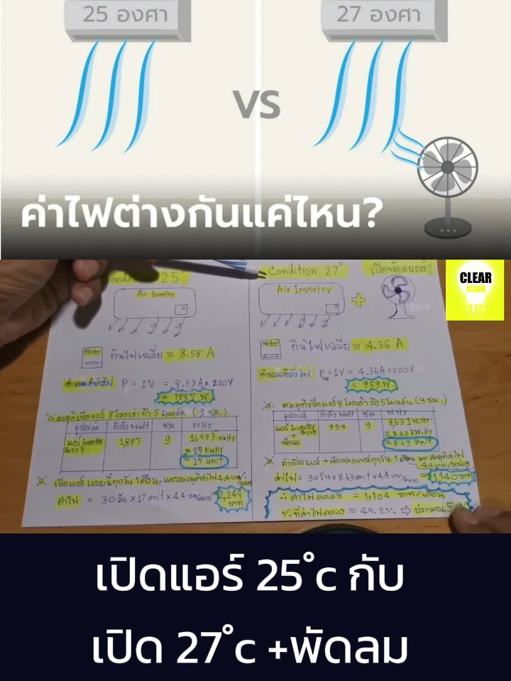 #ประหยัดไฟ #เปิดแอร์