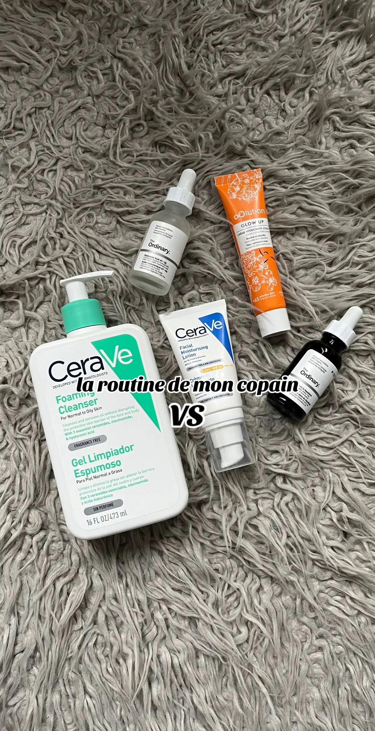 il s’en sort plutôt bien!!  @Caudalie @CeraVe @Typology Paris @The Ordinary @Erborian France  #skincareroutine #skincare 